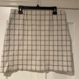 J.Jill Windowpane Plaid Knit Mini Skirt – Size M